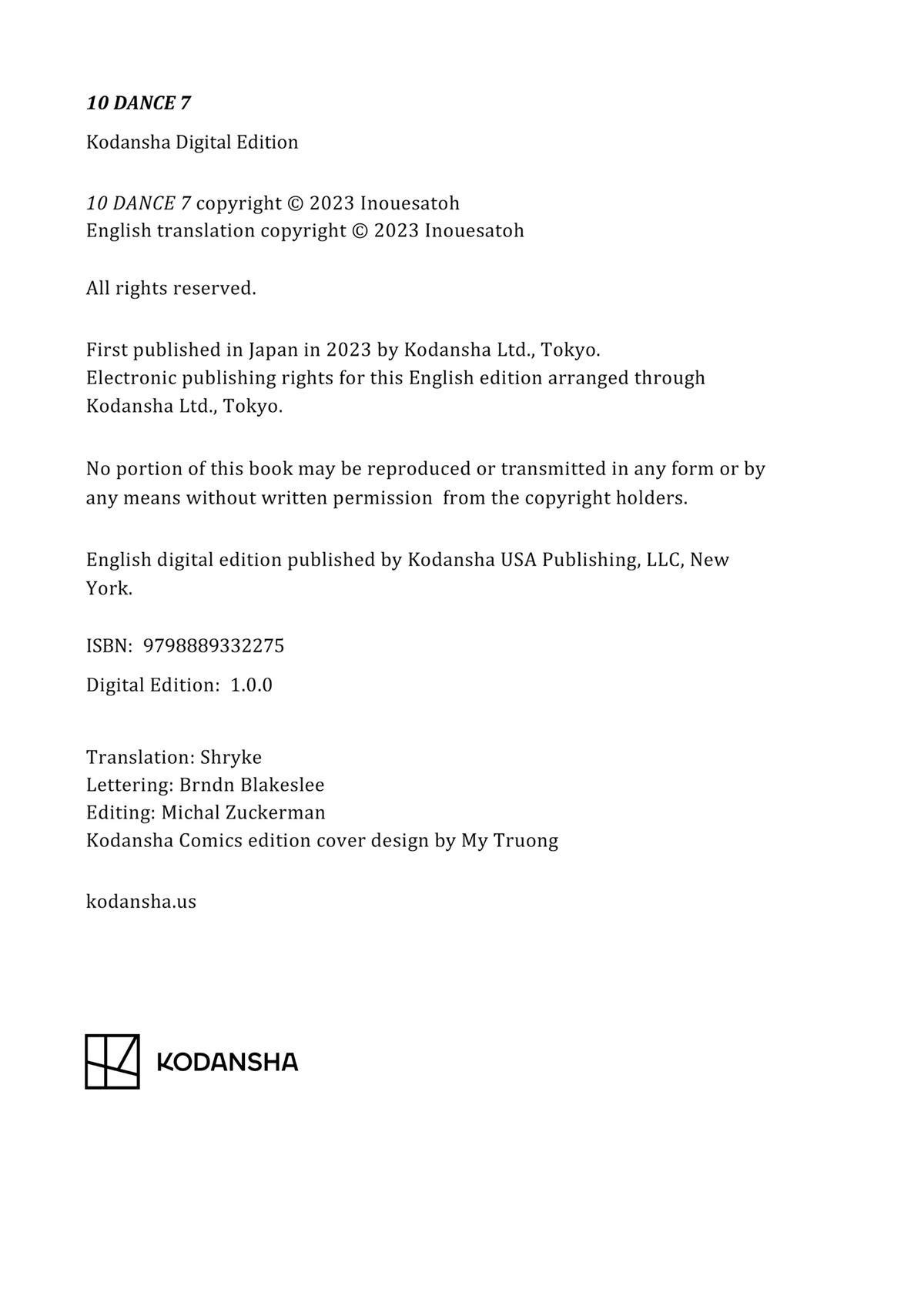 Read 10 Dance ENGLISH Manga Online