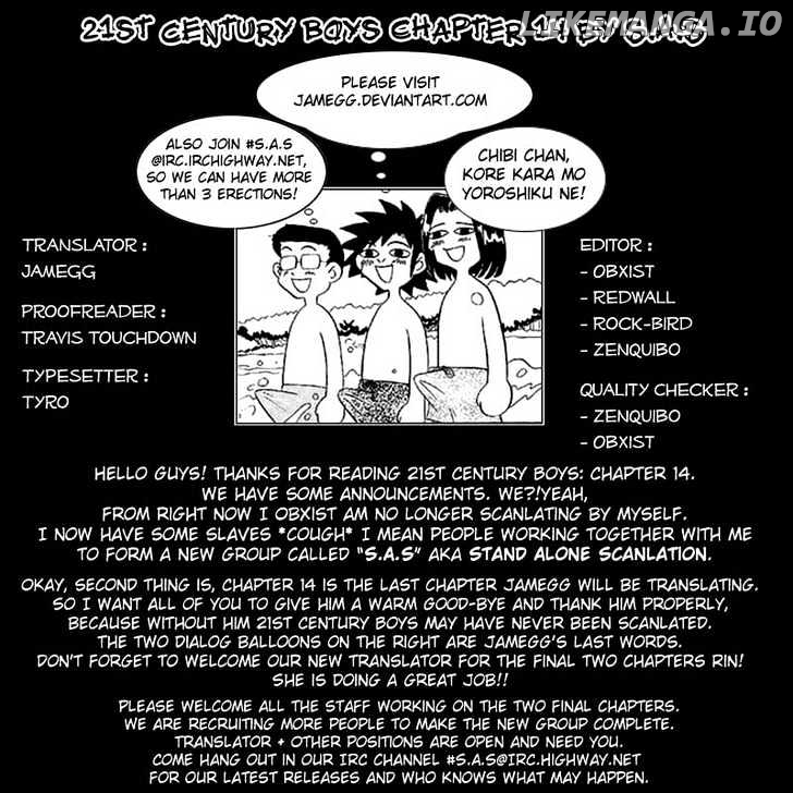 Read 21st Century Boys ENGLISH Manga Online