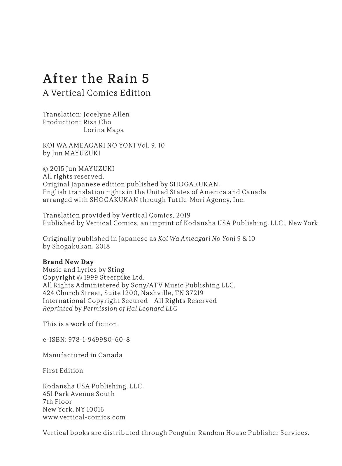 Read After the Rain ENGLISH Manga Online