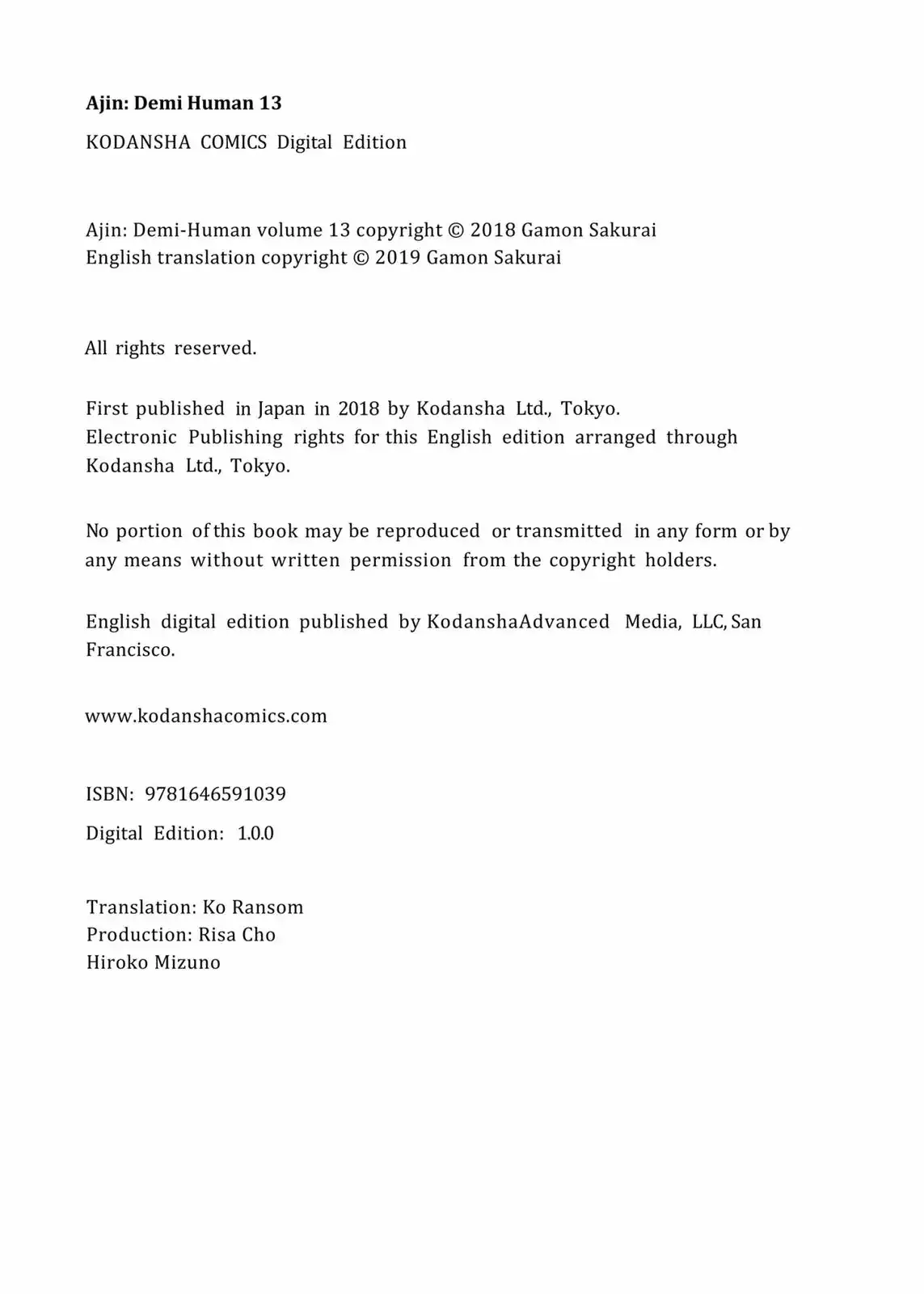 Read Ajin_ Demi-Human ENGLISH Manga Online