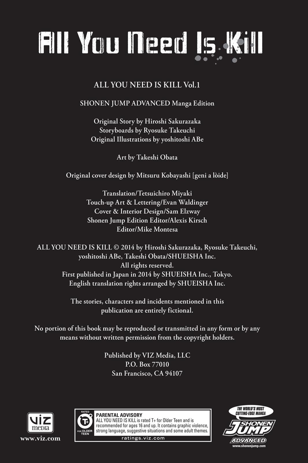 Read All You Need Is Kill ENGLISH Manga Online