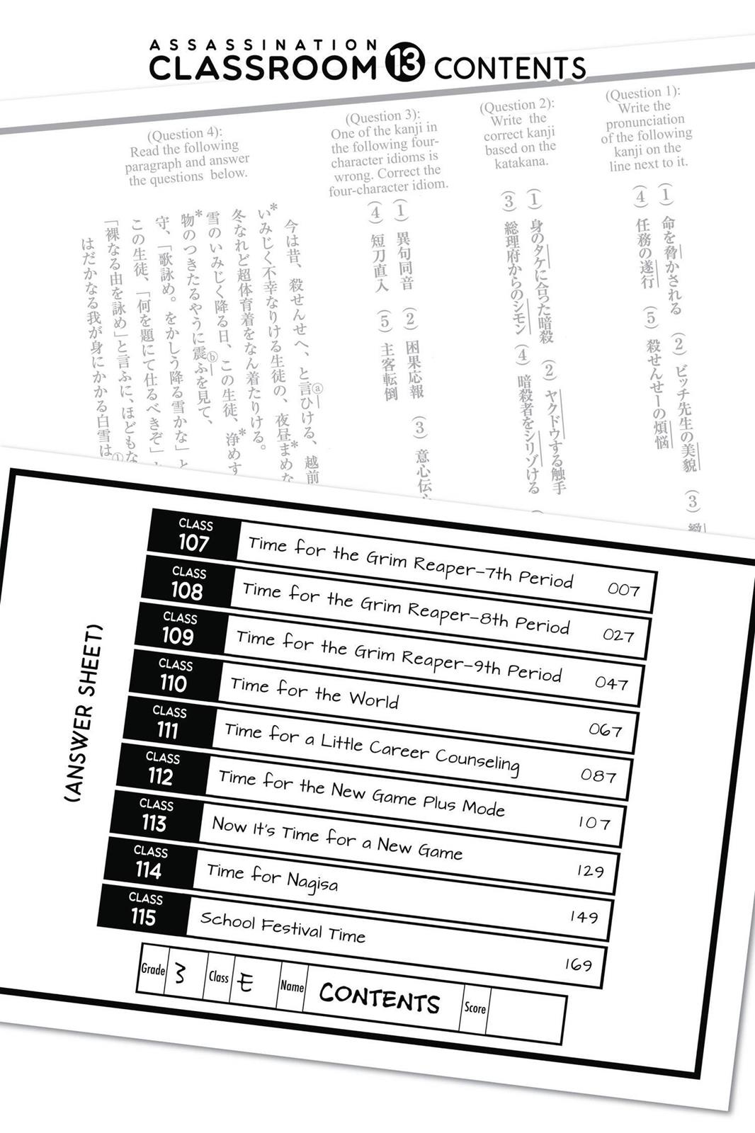 Read Assassination Classroom ENGLISH Manga Online