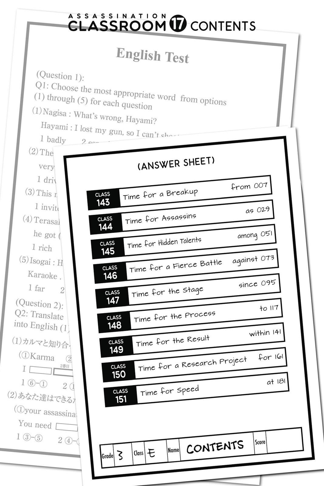Read Assassination Classroom ENGLISH Manga Online