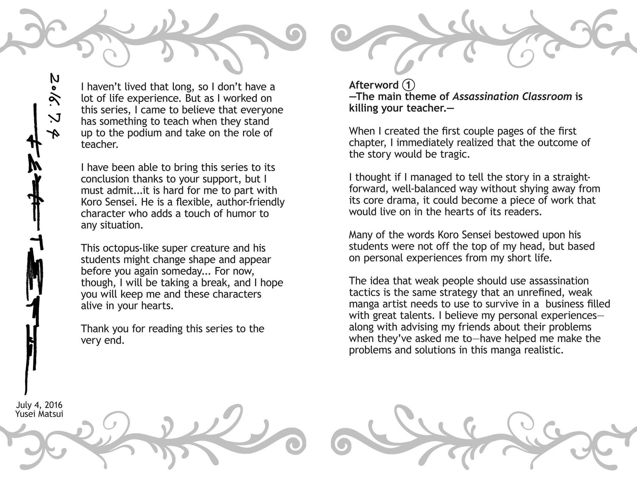 Read Assassination Classroom ENGLISH Manga Online