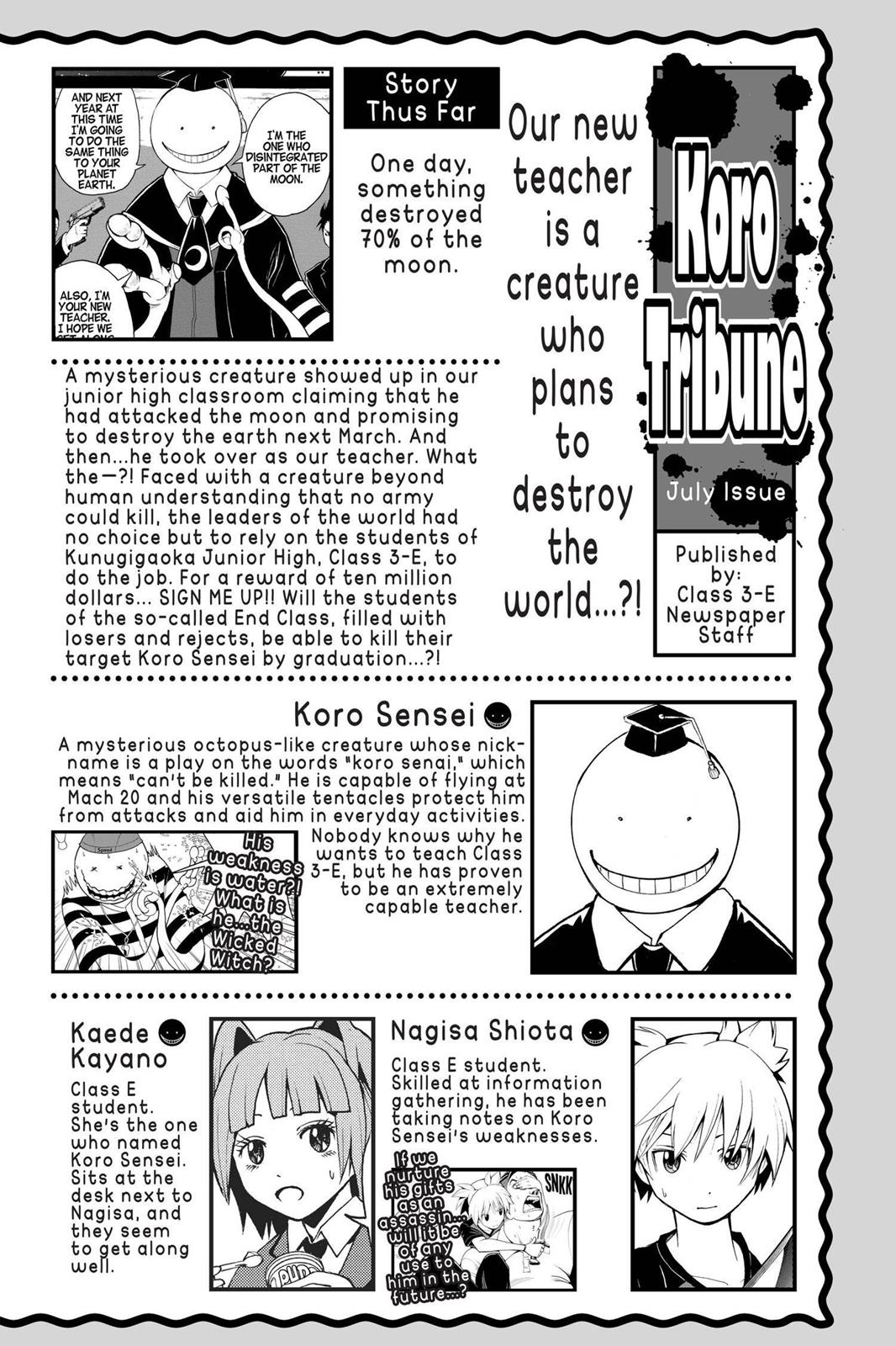 Read Assassination Classroom ENGLISH Manga Online