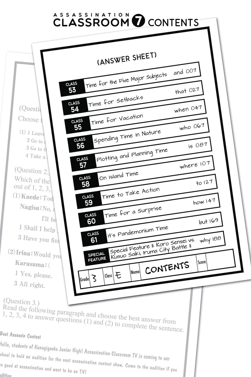 Read Assassination Classroom ENGLISH Manga Online