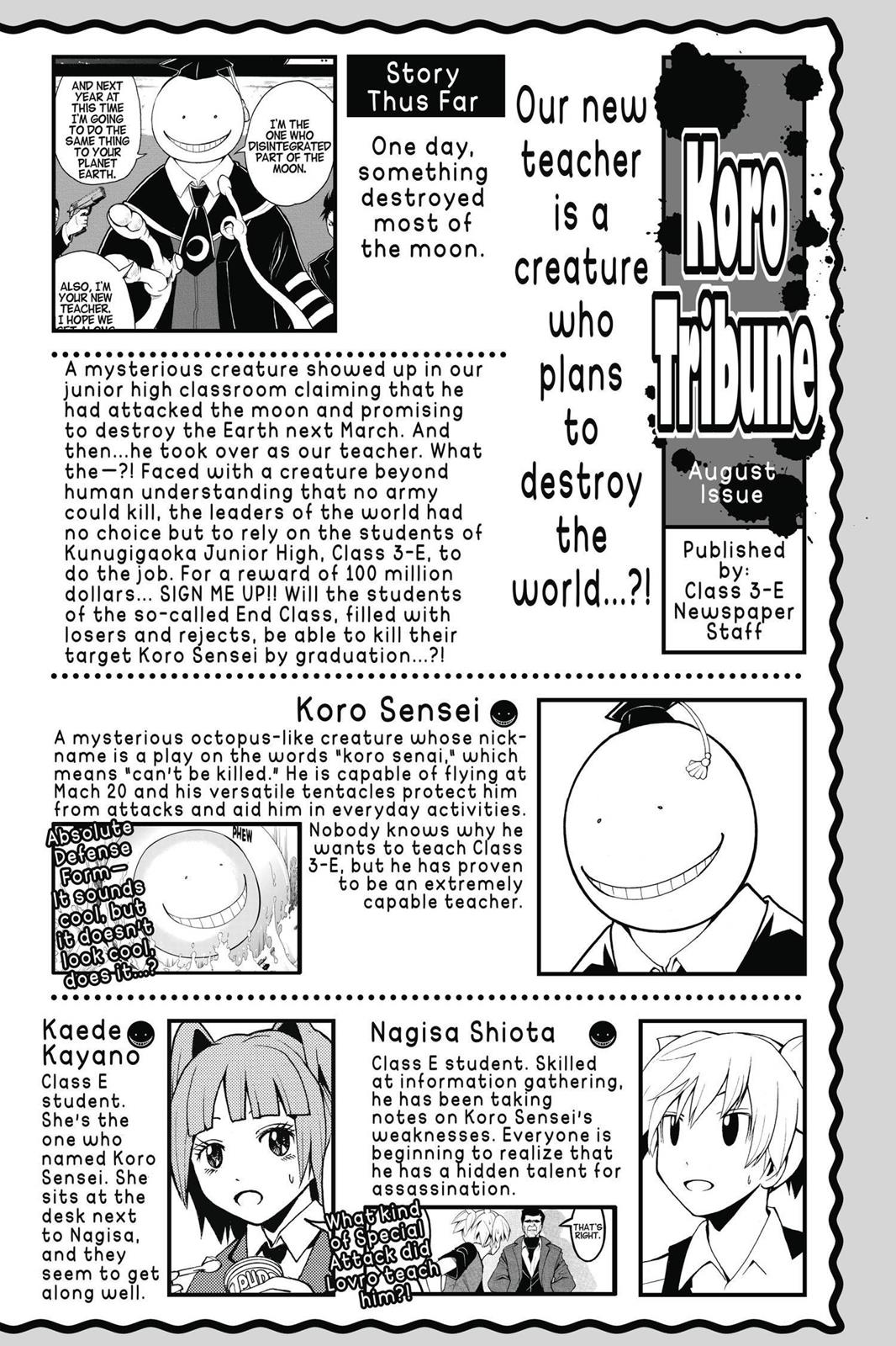 Read Assassination Classroom ENGLISH Manga Online