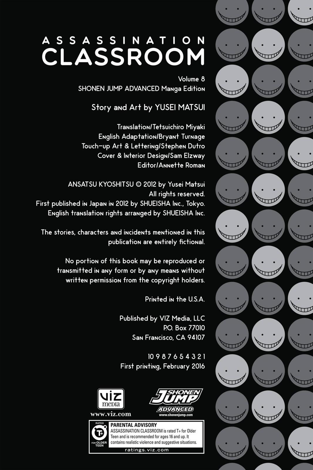 Read Assassination Classroom ENGLISH Manga Online