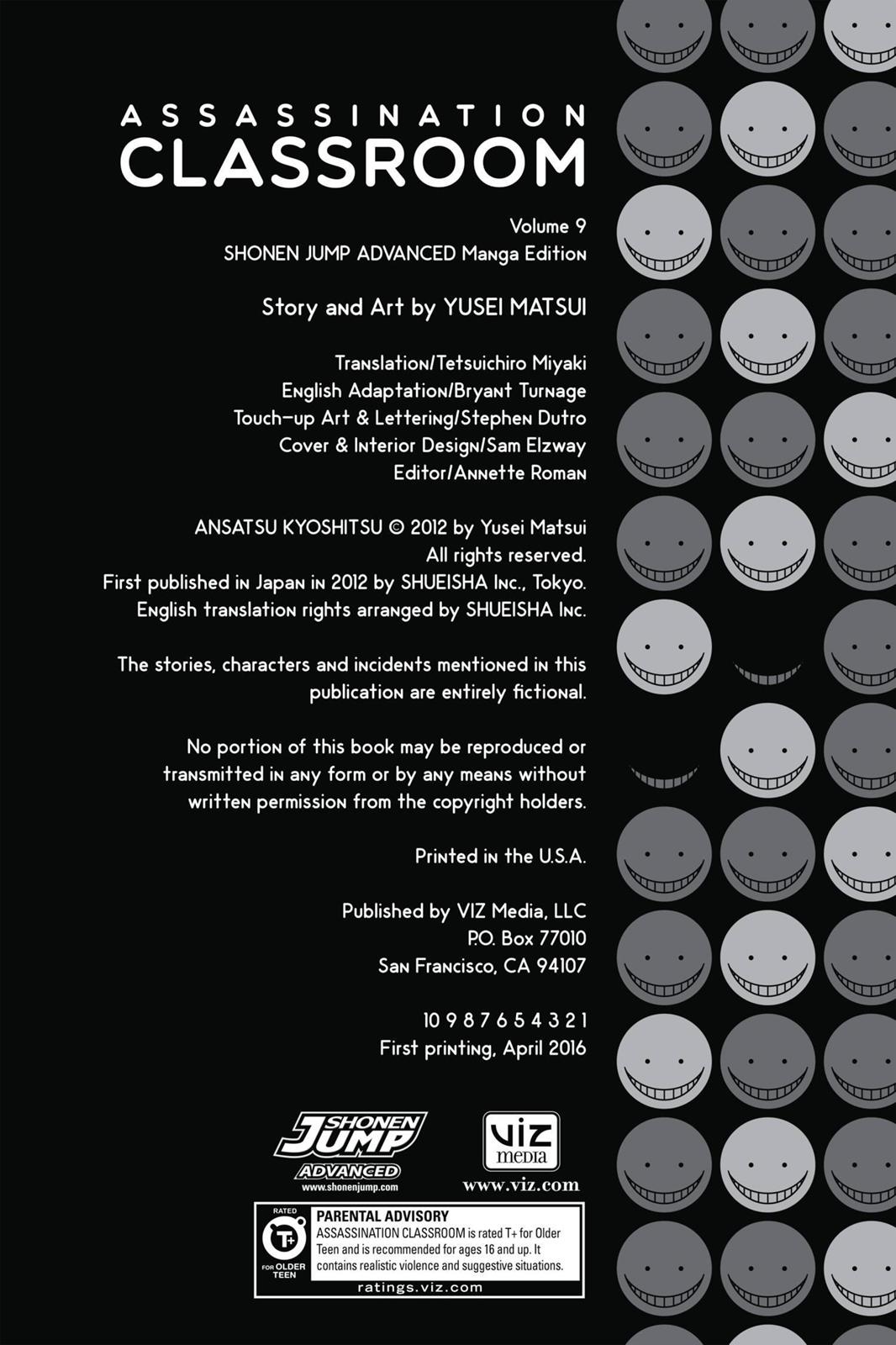 Read Assassination Classroom ENGLISH Manga Online