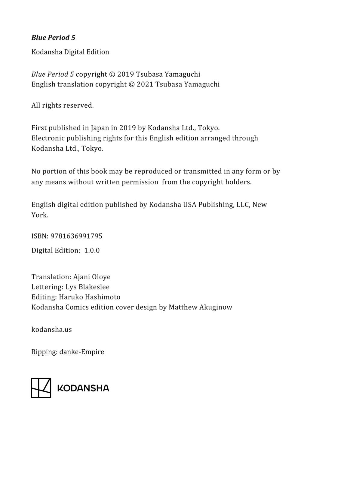 Read Blue Period ENGLISH Manga Online