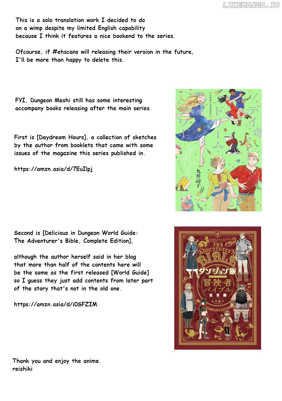 Read Dungeon Meshi ENGLISH Manga Online