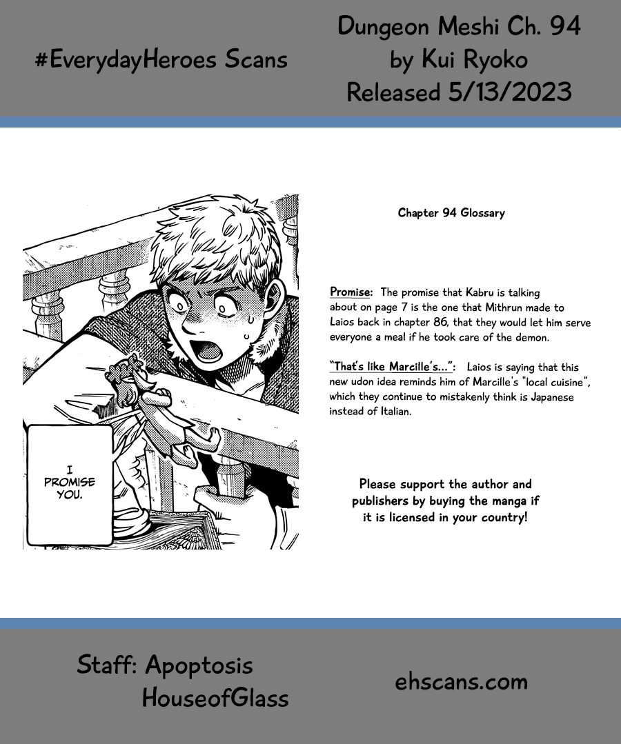 Read Dungeon Meshi ENGLISH Manga Online