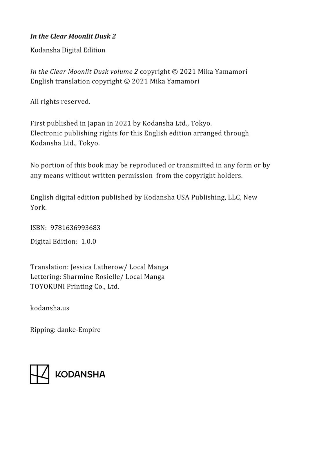 Read In the Clear Moonlit Dusk ENGLISH Manga Online