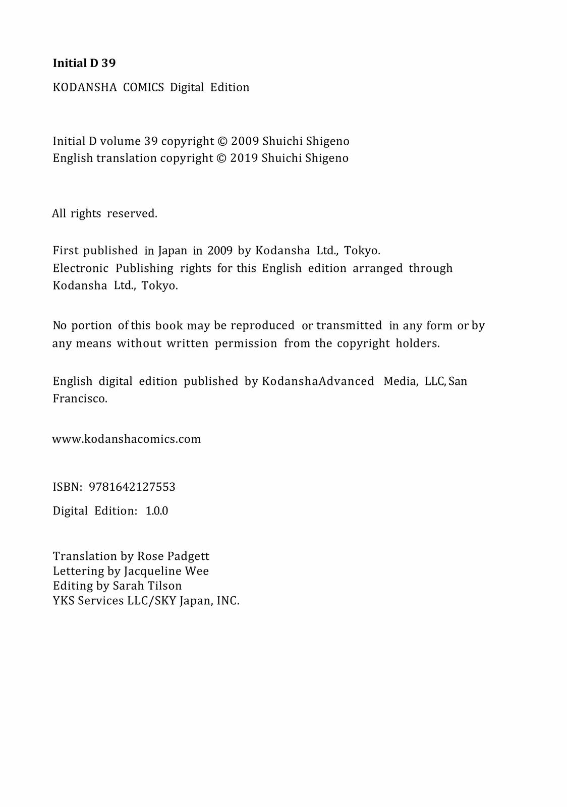 Read Initial D ENGLISH Manga Online