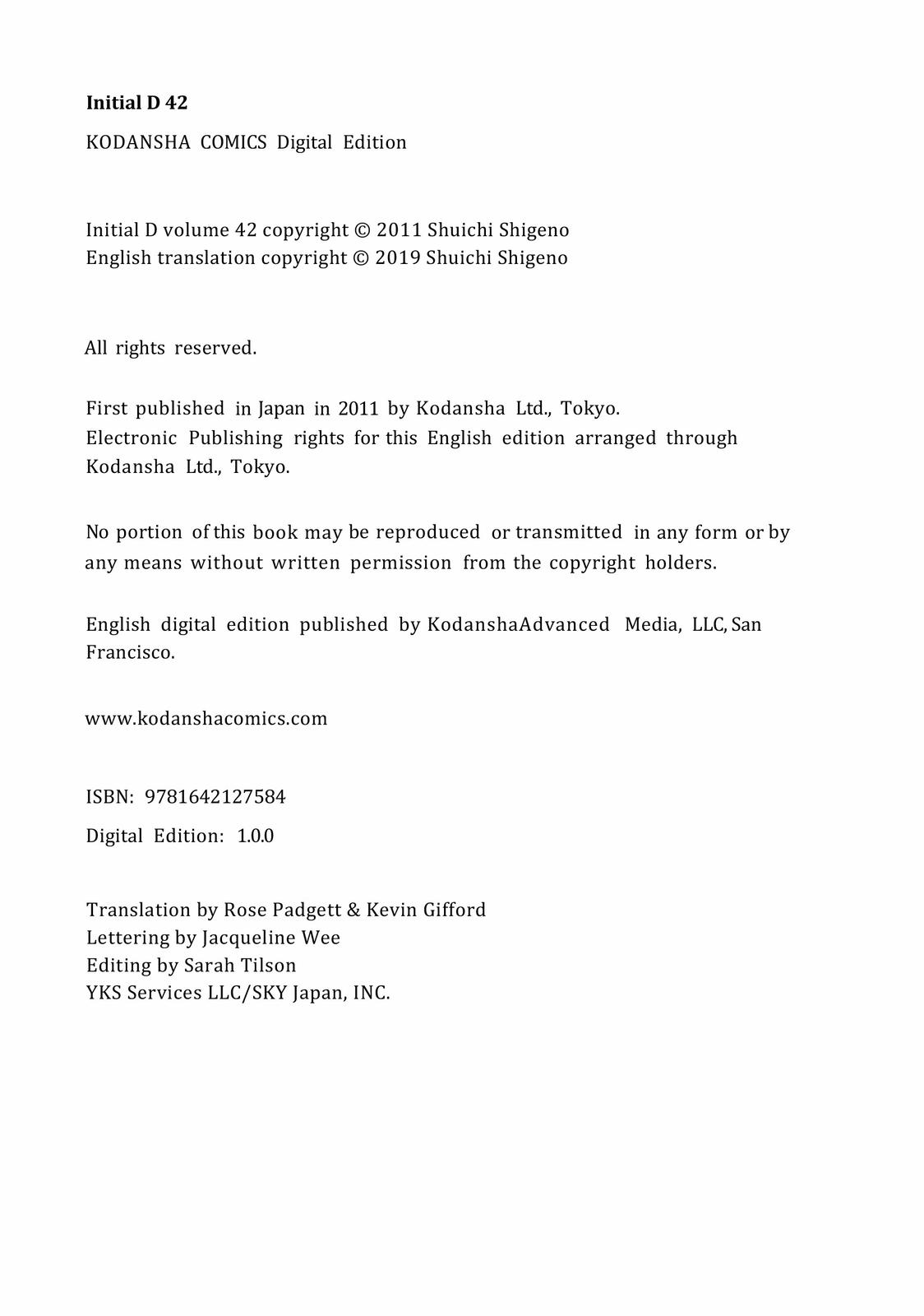 Read Initial D ENGLISH Manga Online