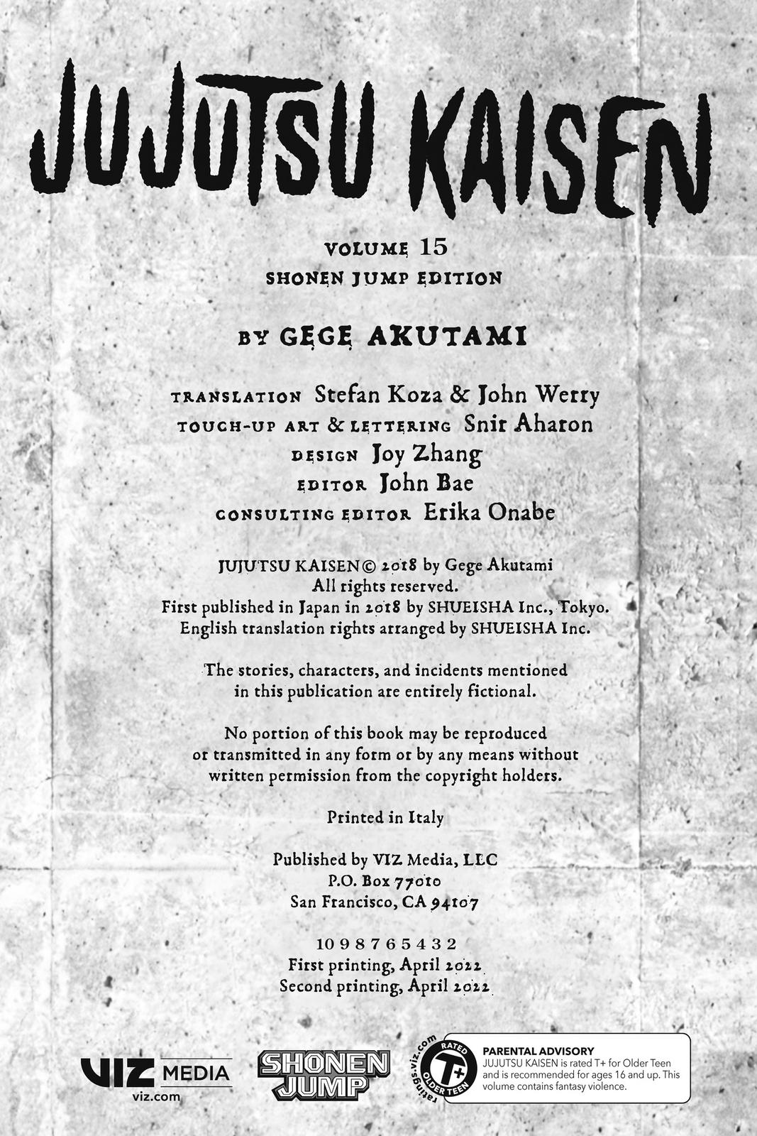 Read Jujutsu Kaisen ENGLISH Manga Online