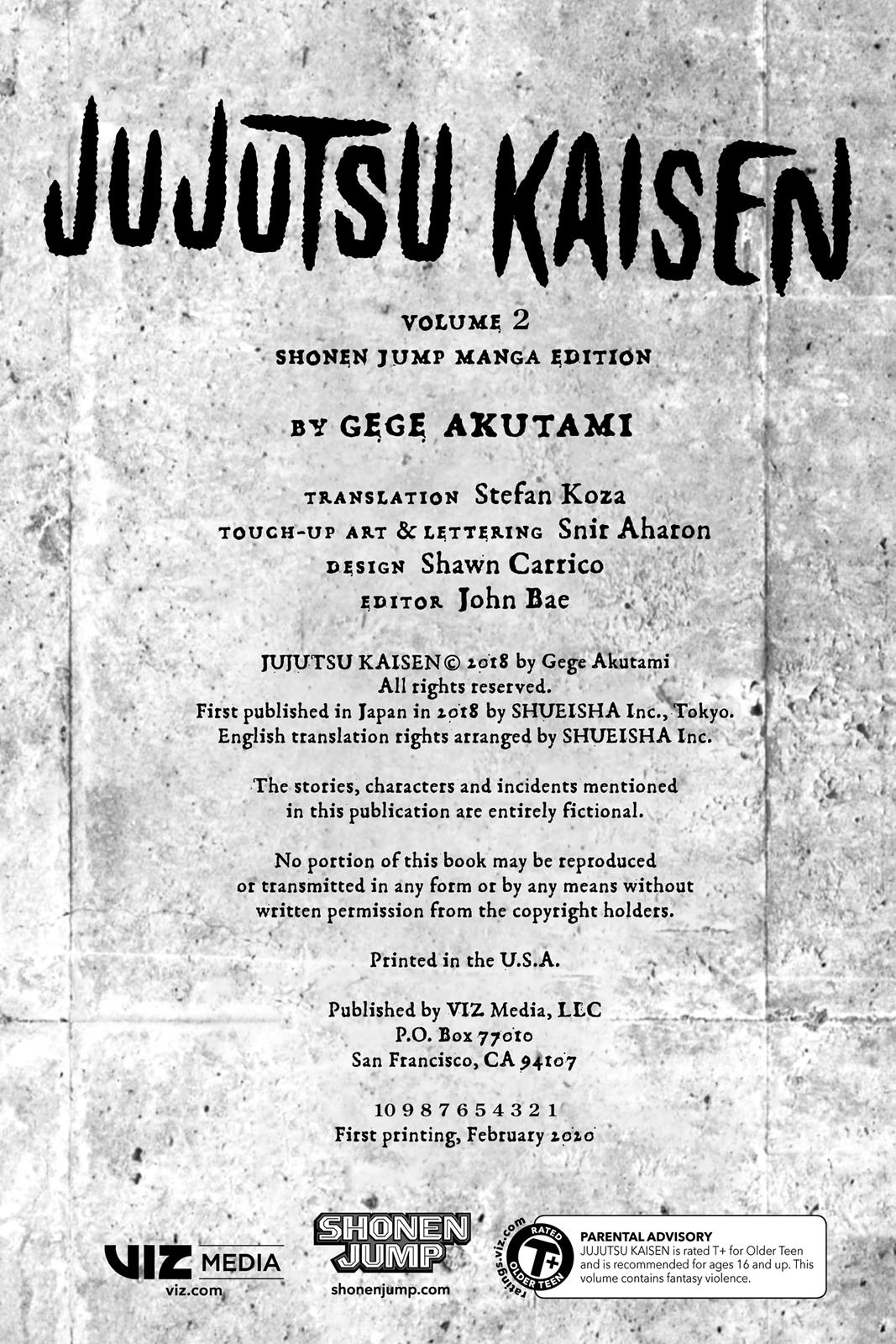 Read Jujutsu Kaisen ENGLISH Manga Online