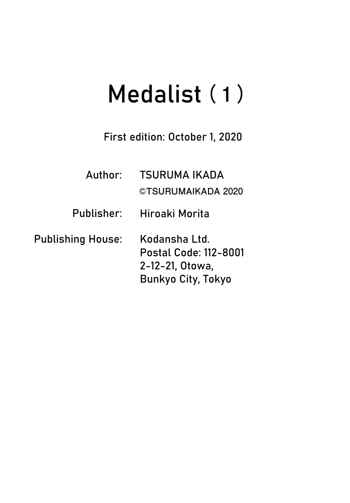 Read Medalist ENGLISH Manga Online