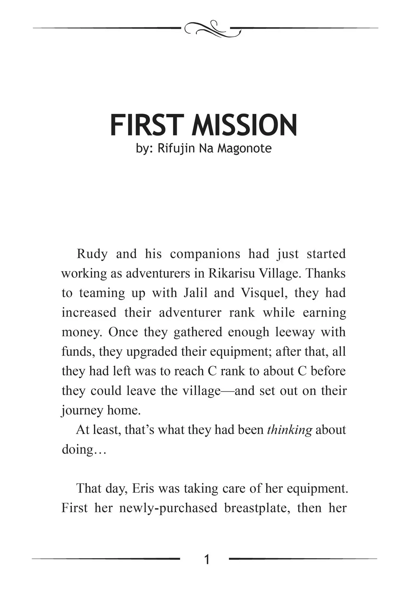 Read Mushoku Tensei_ Jobless Reincarnation ENGLISH Manga Online