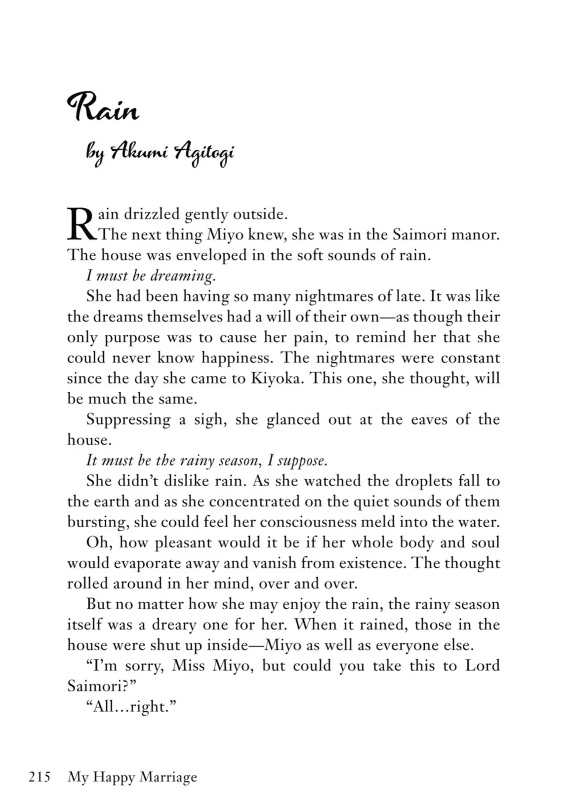 Read My Happy Marriage ENGLISH Manga Online