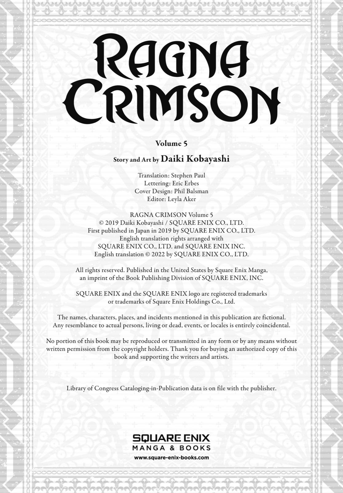 Read Ragna Crimson ENGLISH Manga Online