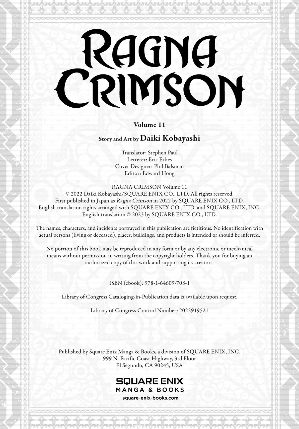 Read Ragna Crimson ENGLISH Manga Online