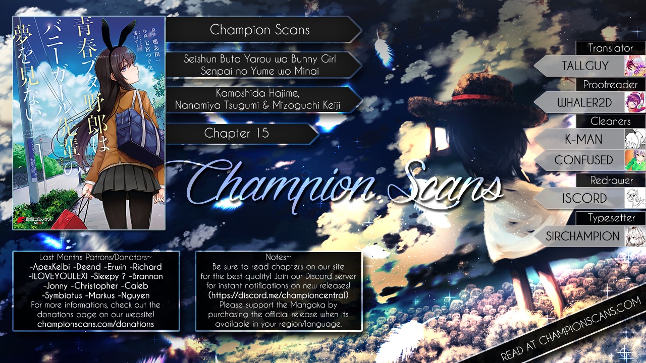 Read Rascal Does Not Dream of Bunny Girl Senpai ENGLISH Manga Online