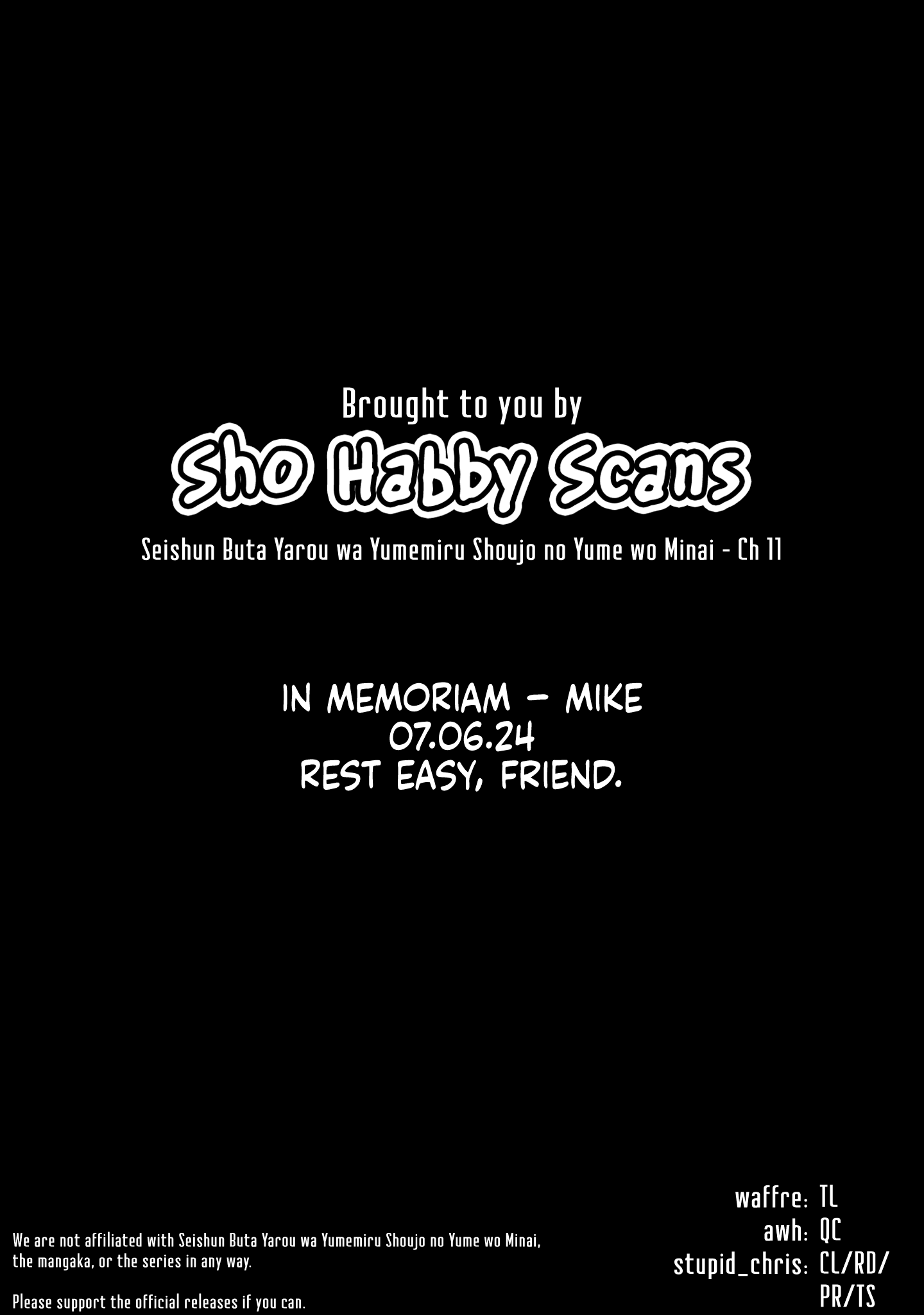 Read Rascal Does Not Dream of a Dreaming Girl ENGLISH Manga Online