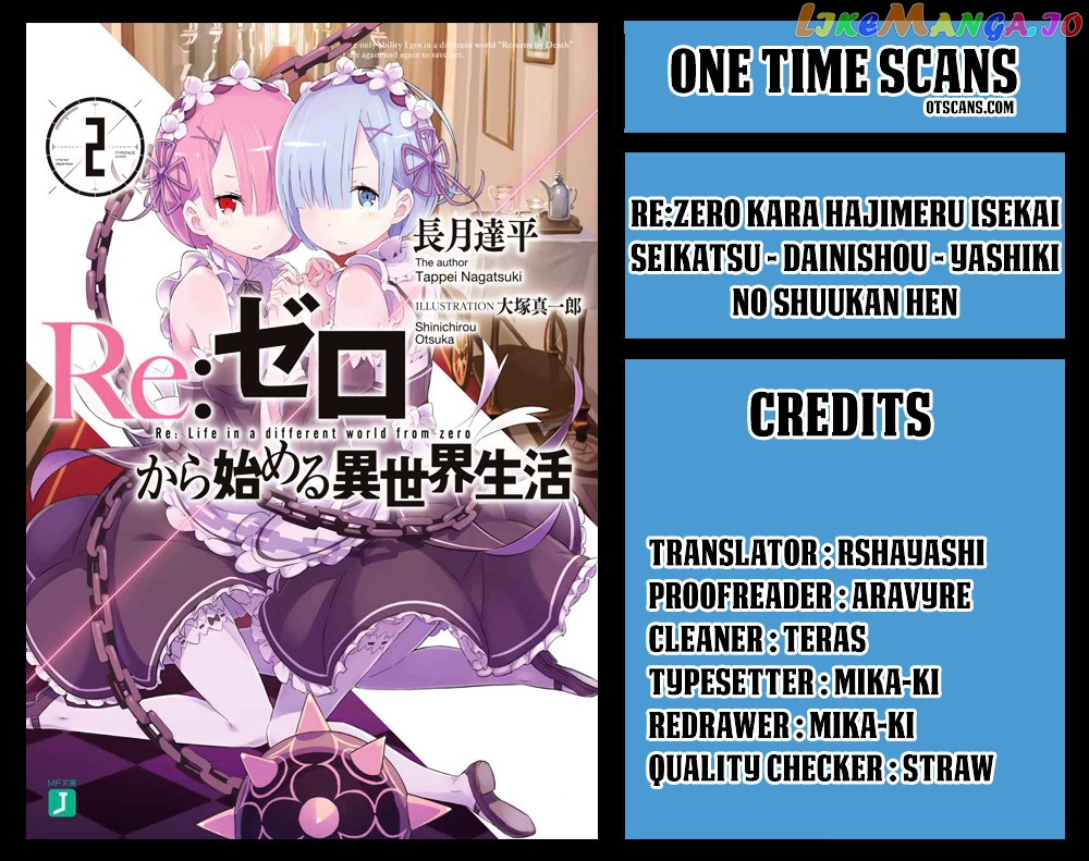 Read Re_Zero Kara Hajimeru Isekai Seikatsu - Dainishou - Yashiki no Shuukan Hen ENGLISH Manga Online