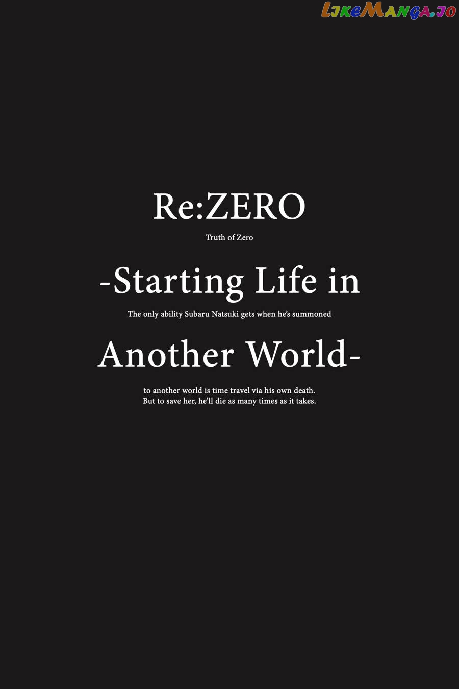 Read Re_Zero kara Hajimeru Isekai Seikatsu - Daisanshou - Truth of Zero ENGLISH Manga Online