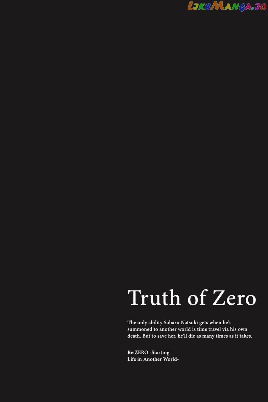 Read Re_Zero kara Hajimeru Isekai Seikatsu - Daisanshou - Truth of Zero ENGLISH Manga Online