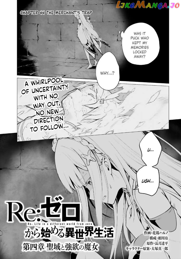 Read Re_zero Kara Hajimeru Isekai Seikatsu Dai 4-Shou - Seiiki To Gouyoku No Majo ENGLISH Manga Online