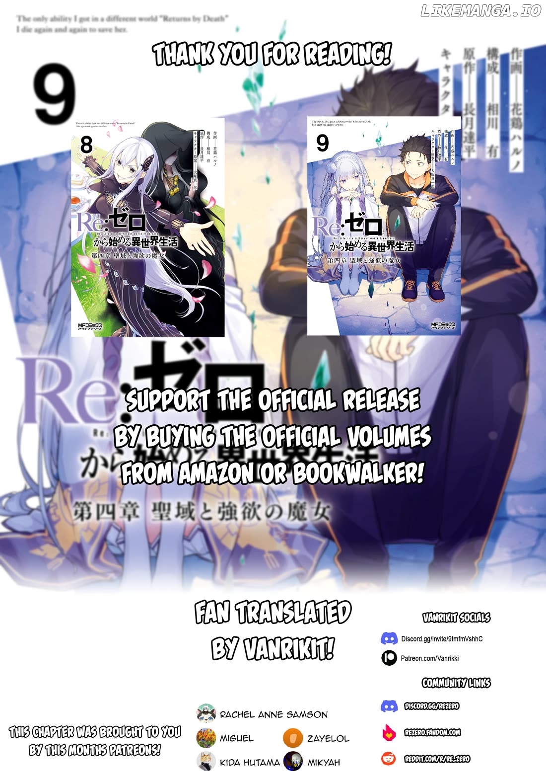 Read Re_zero Kara Hajimeru Isekai Seikatsu Dai 4-Shou - Seiiki To Gouyoku No Majo ENGLISH Manga Online