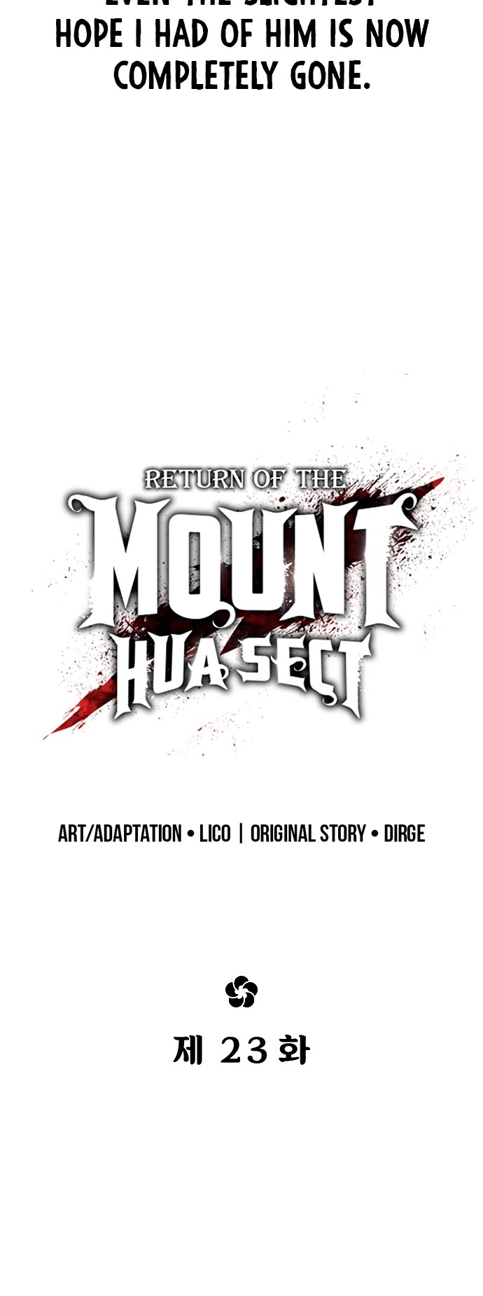Read Return of the Mount Hua Sect ENGLISH Manga Online