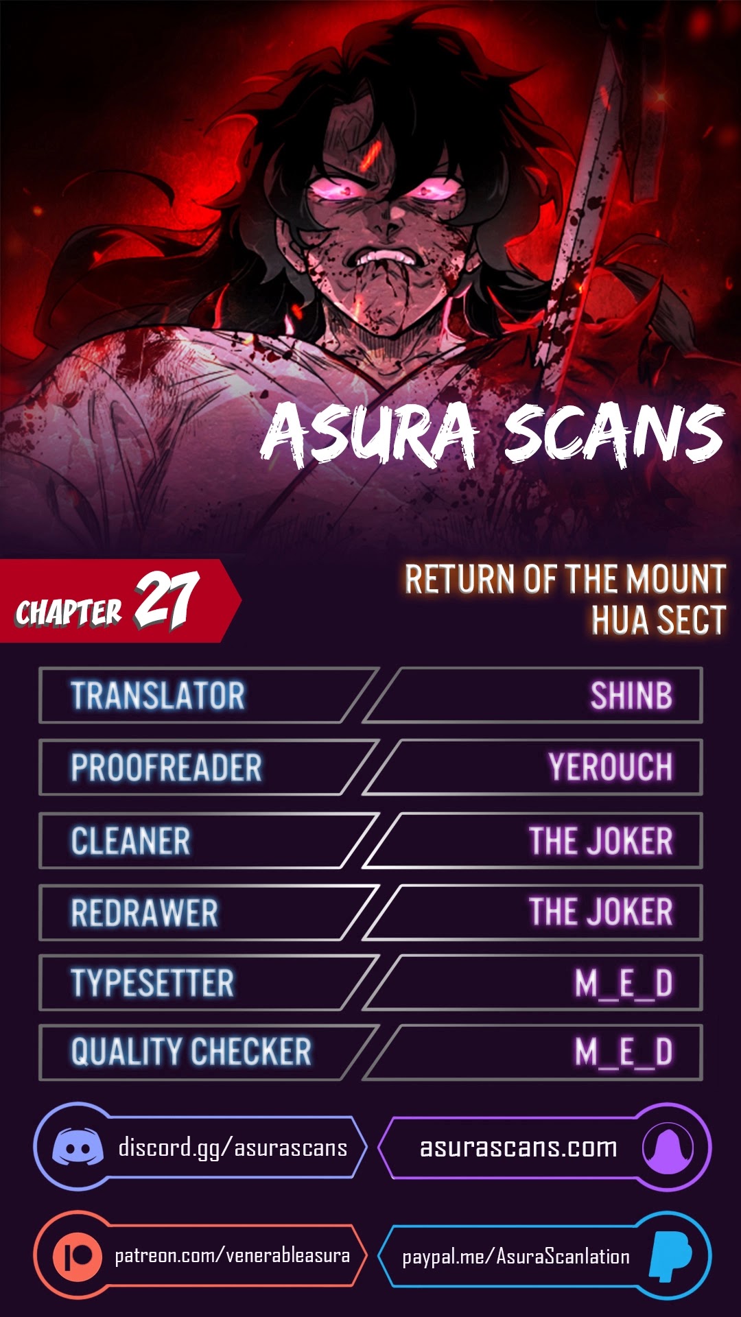 Read Return of the Mount Hua Sect ENGLISH Manga Online