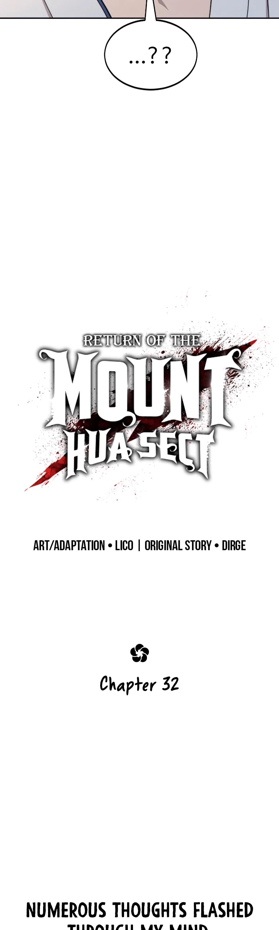 Read Return of the Mount Hua Sect ENGLISH Manga Online
