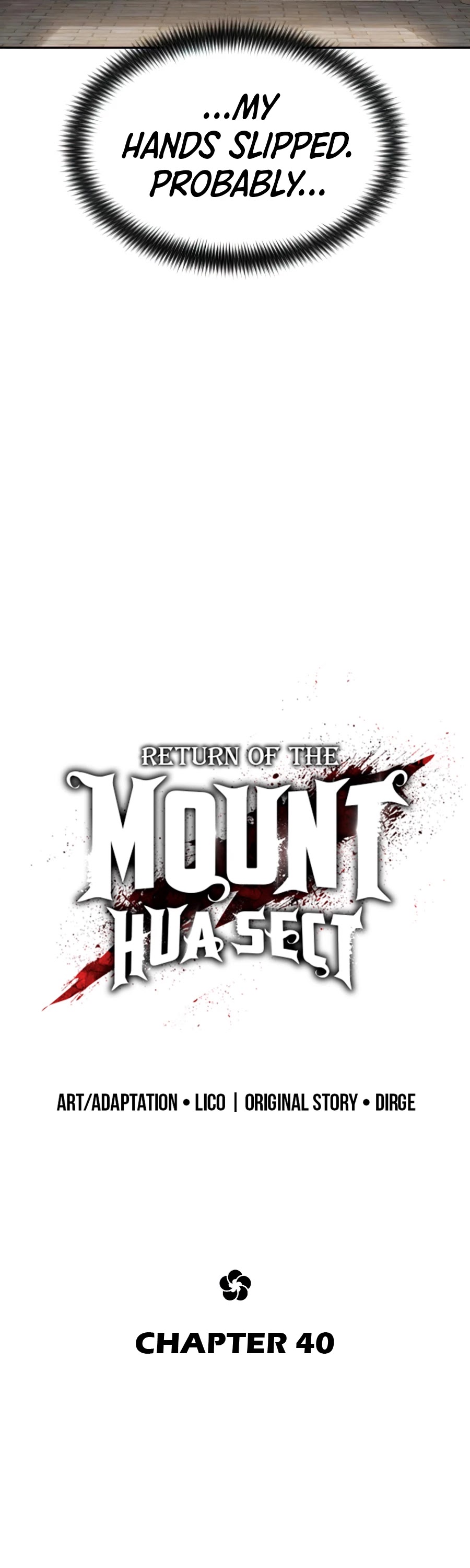 Read Return of the Mount Hua Sect ENGLISH Manga Online