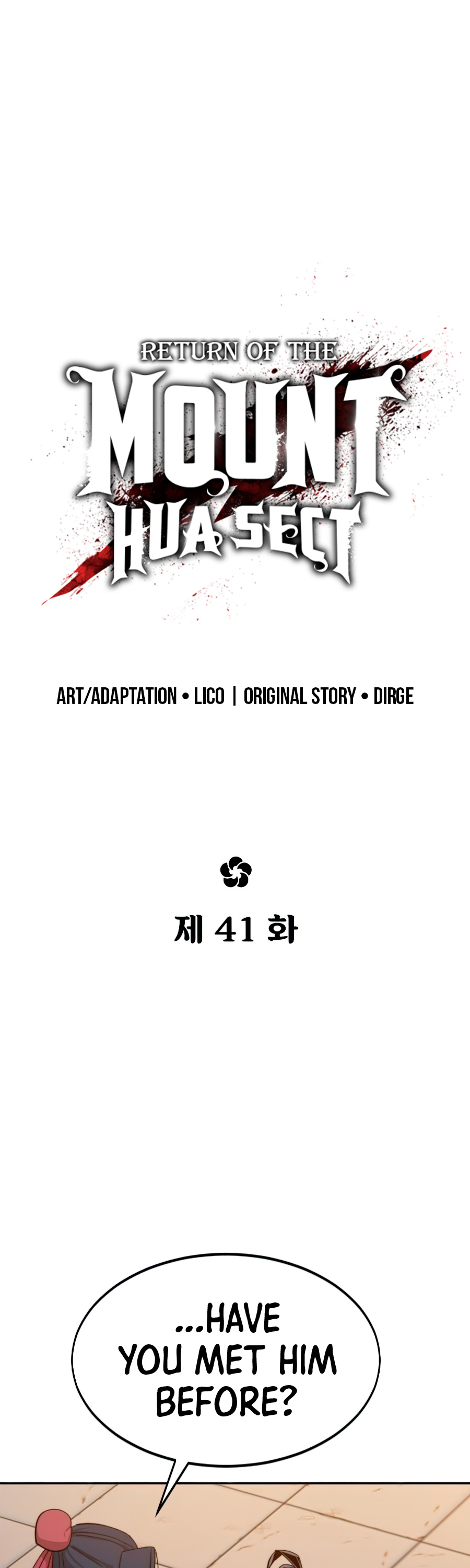 Read Return of the Mount Hua Sect ENGLISH Manga Online