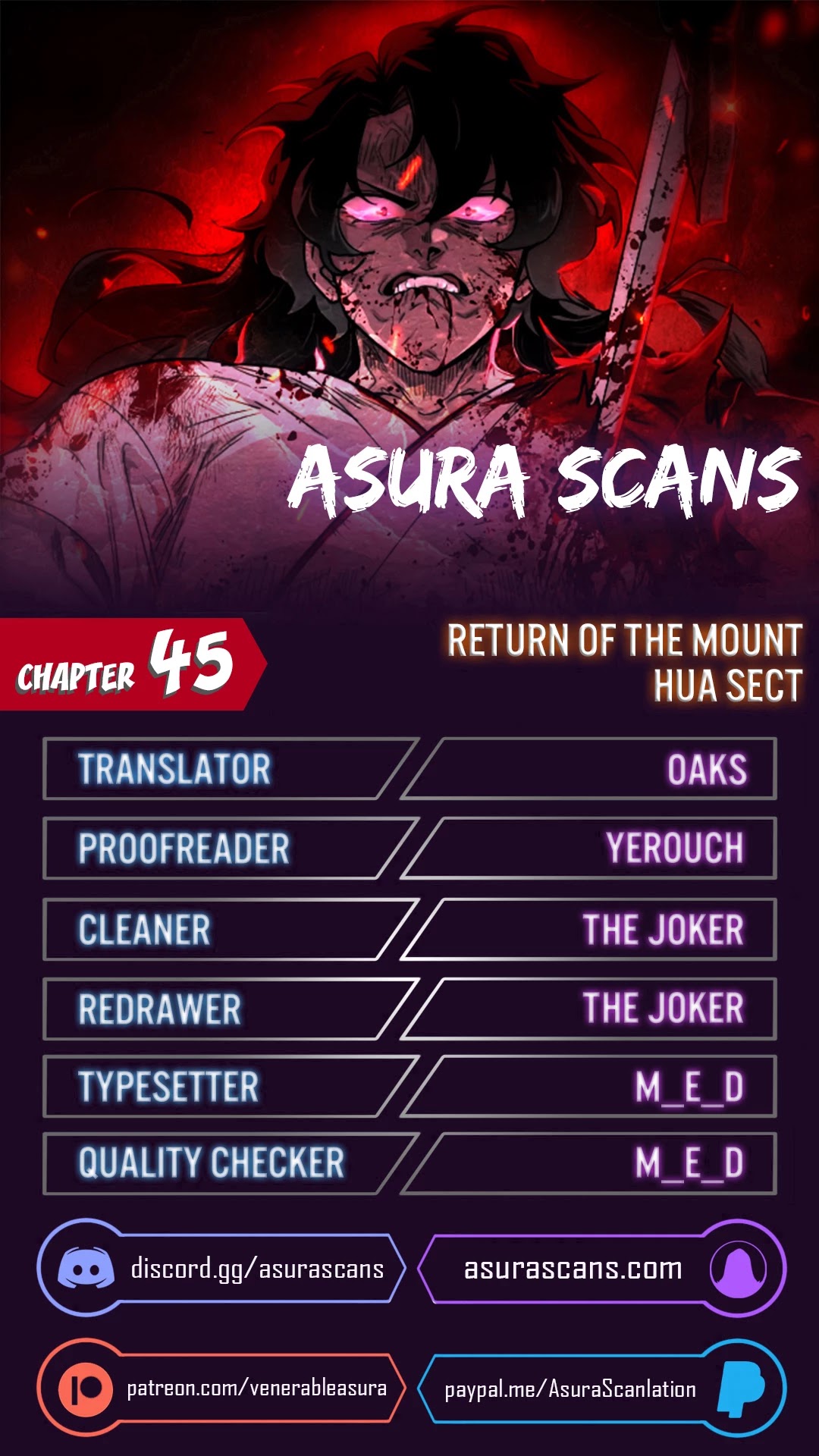 Read Return of the Mount Hua Sect ENGLISH Manga Online