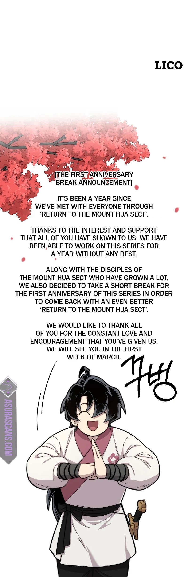 Read Return of the Mount Hua Sect ENGLISH Manga Online