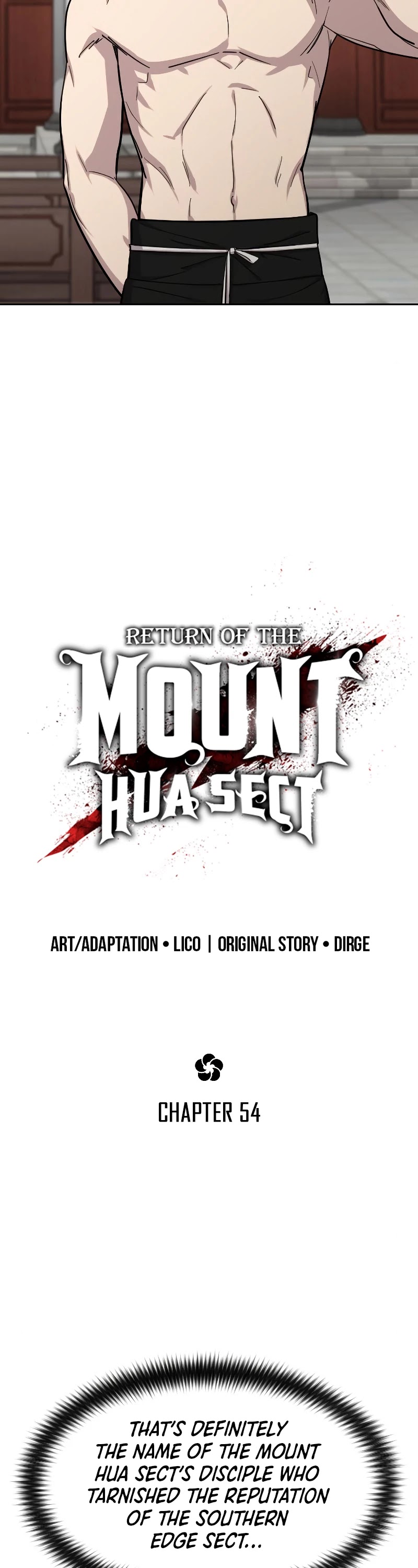 Read Return of the Mount Hua Sect ENGLISH Manga Online