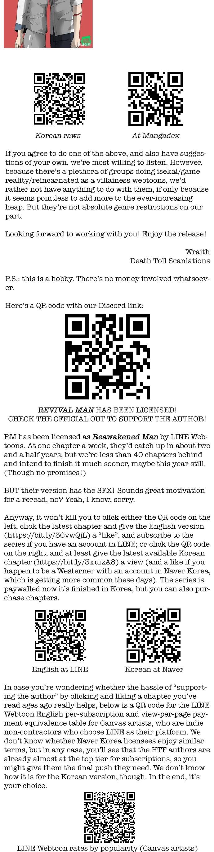 Read Revival Man ENGLISH Manga Online