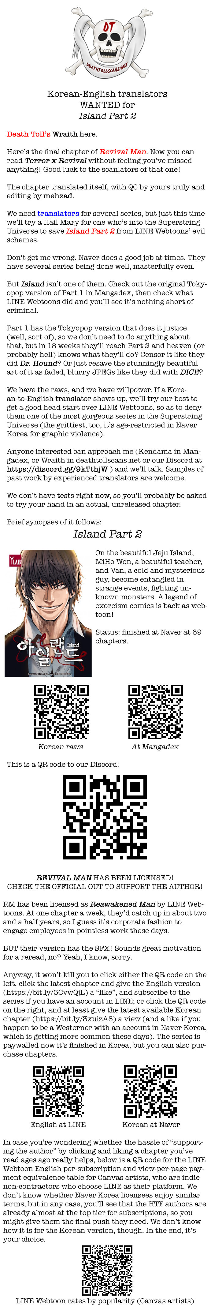 Read Revival Man ENGLISH Manga Online