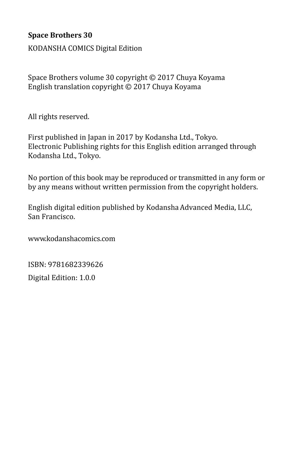 Read Space Brothers ENGLISH Manga Online