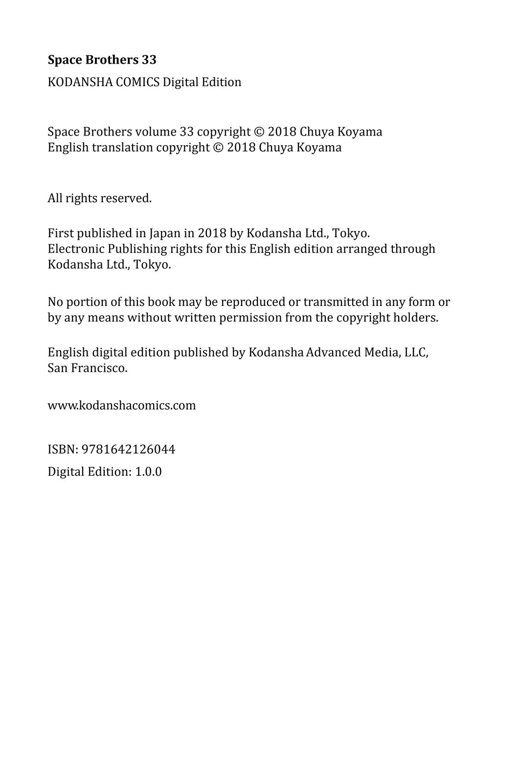 Read Space Brothers ENGLISH Manga Online