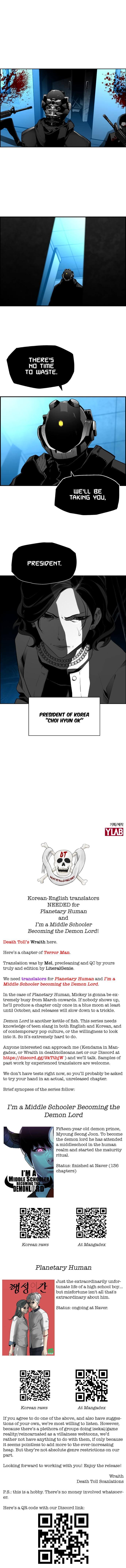 Read Terror Man ENGLISH Manga Online