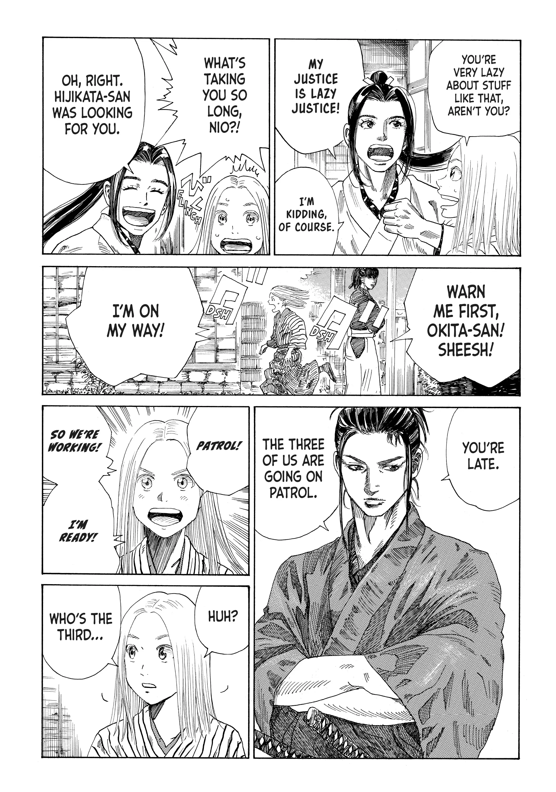 Read The Blue Wolves of Mibu ENGLISH Manga Online