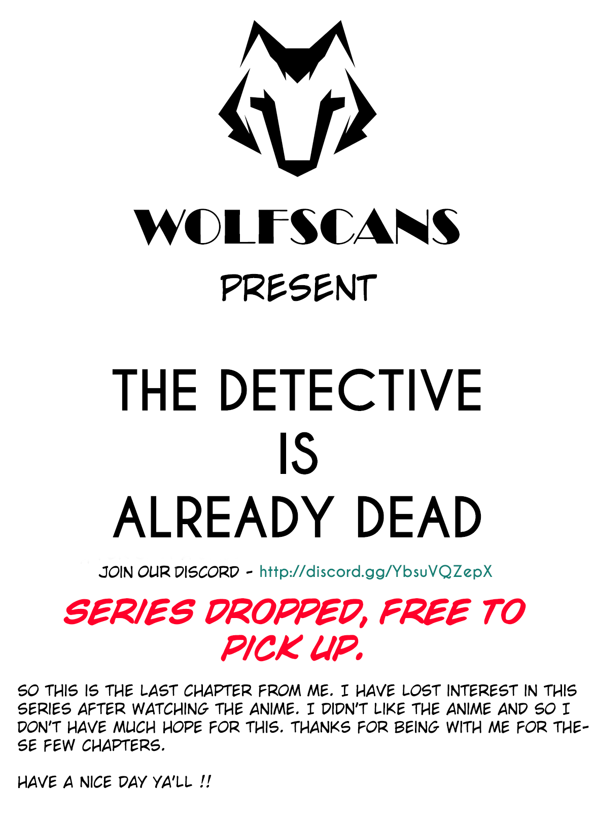 Read The Detective Is Already Dead ENGLISH Manga Online