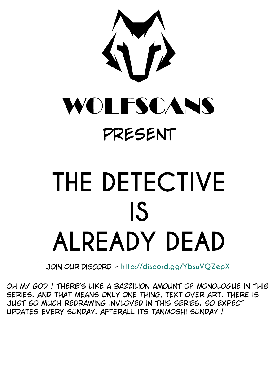 Read The Detective Is Already Dead ENGLISH Manga Online