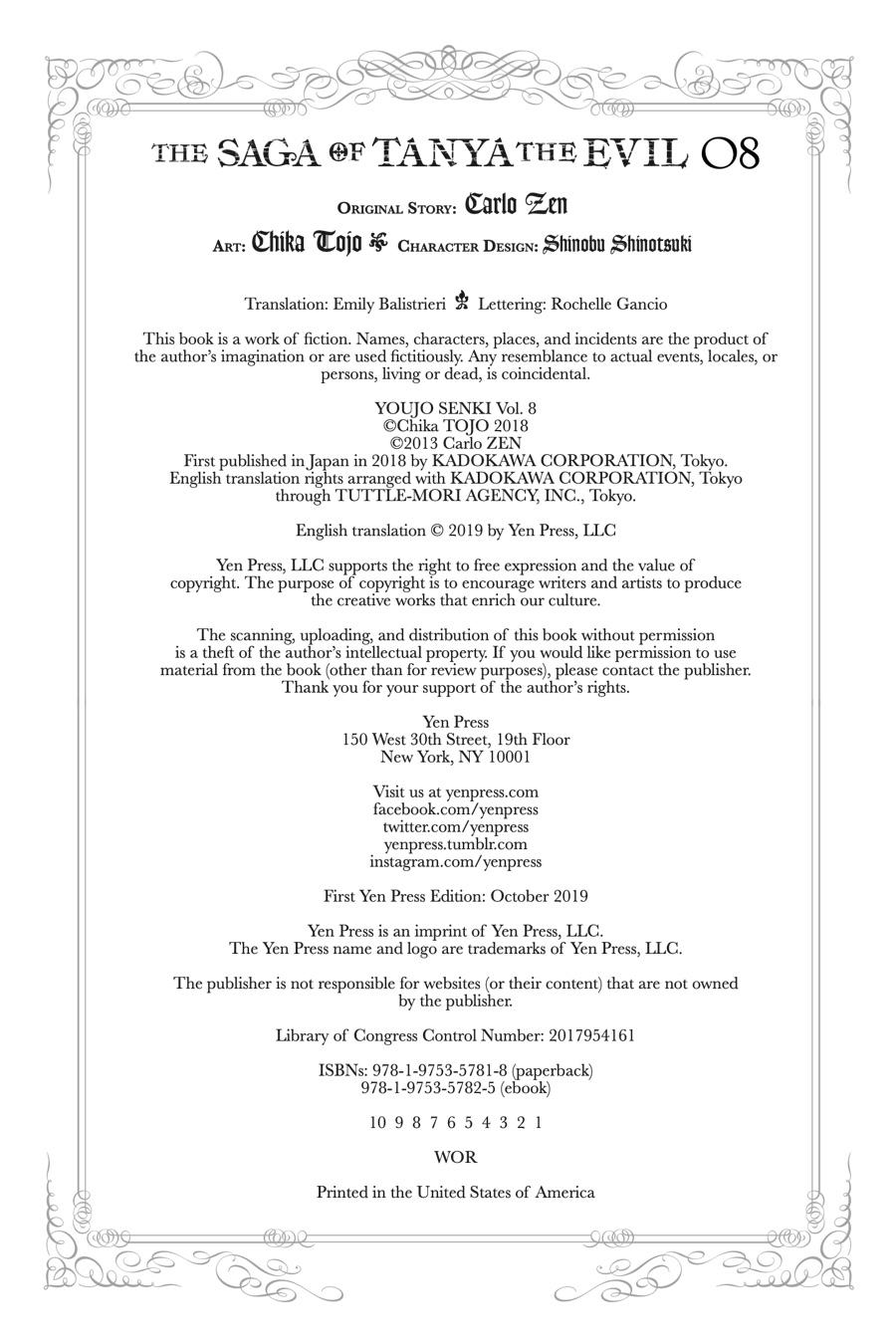 Read The Saga of Tanya the Evil ENGLISH Manga Online